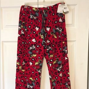 Brand new Disney fleece pajama pants sz lg